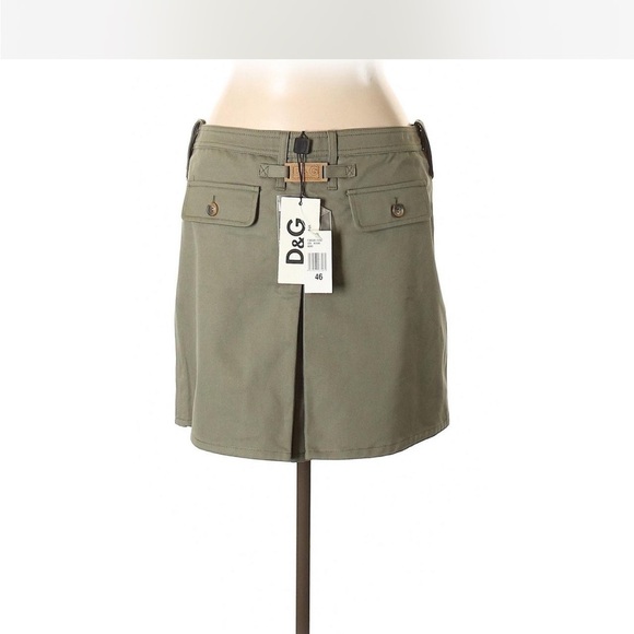 NWT Dolce & Gabbana D&G Olive skirt size 46 US 10 - Picture 1 of 5
